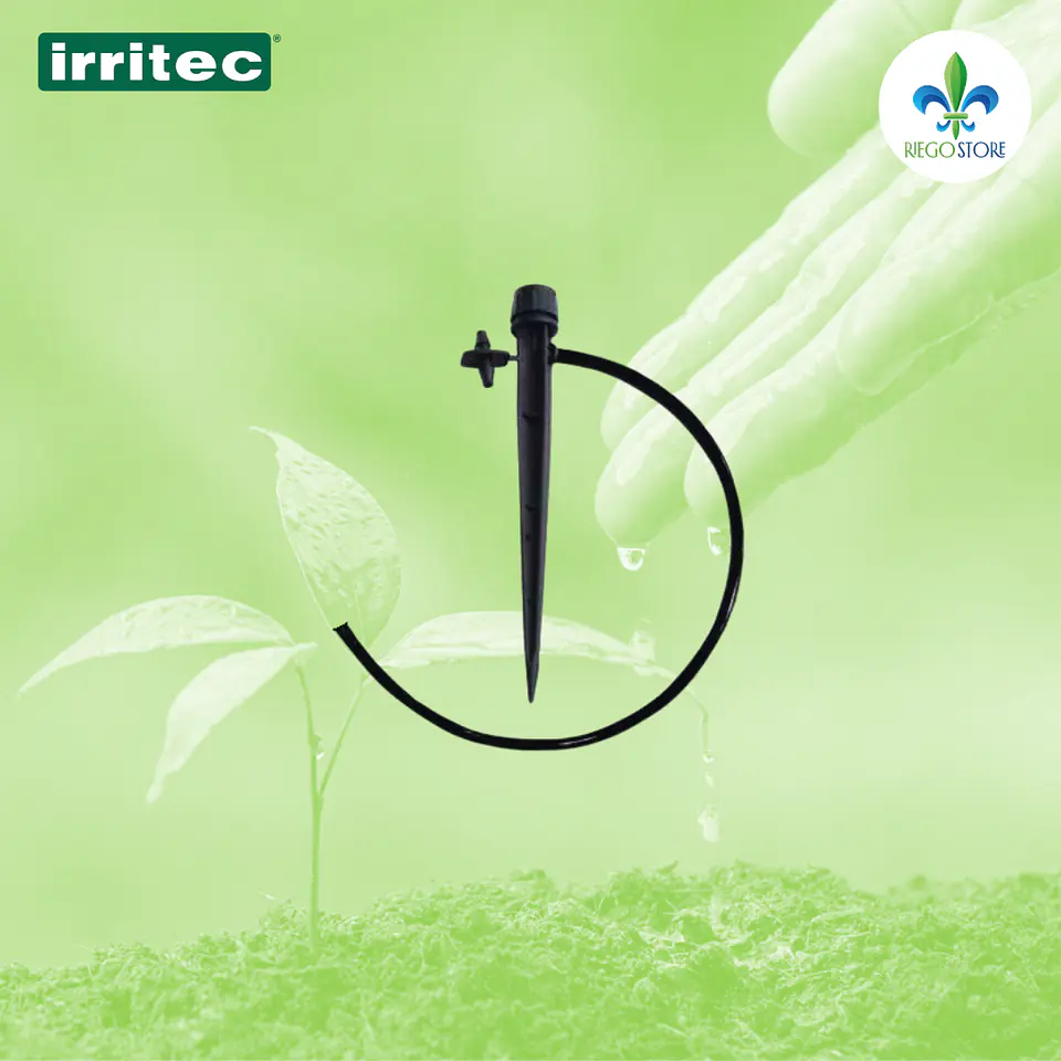 Gotero Estaca Regulable 0 - 40 L/h con copla - Irritec 2