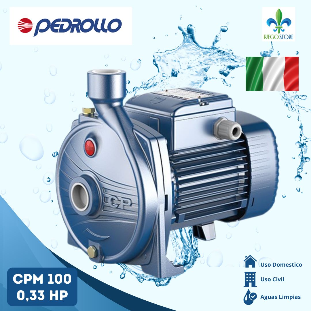 Bomba Centrifuga Cpm 100 0,33hp 220v Pedrollo