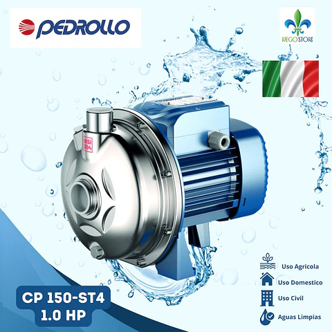 Bomba Centrifuga INOX CP 150-ST4 1.0 HP 380V - Pedrollo