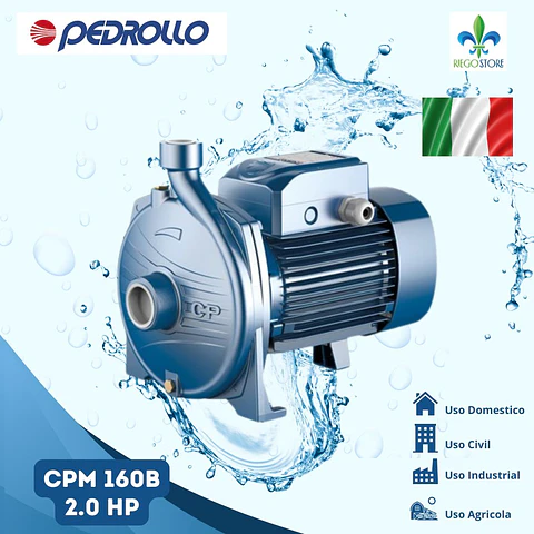 Bomba Centrifuga CPM160B 2.0 HP 220V - Pedrollo