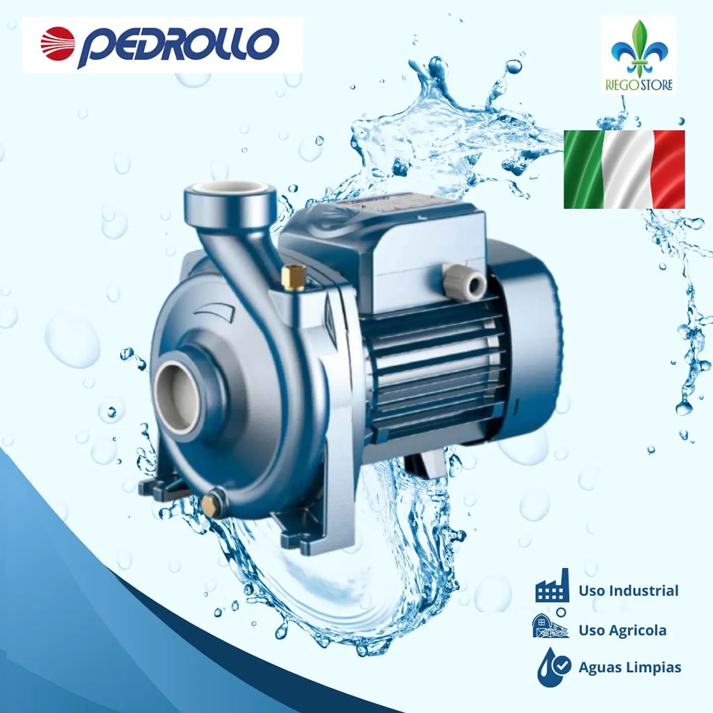 Bomba Caudal Medio HFM 5B 1.0 HP 220V - Pedrollo 1