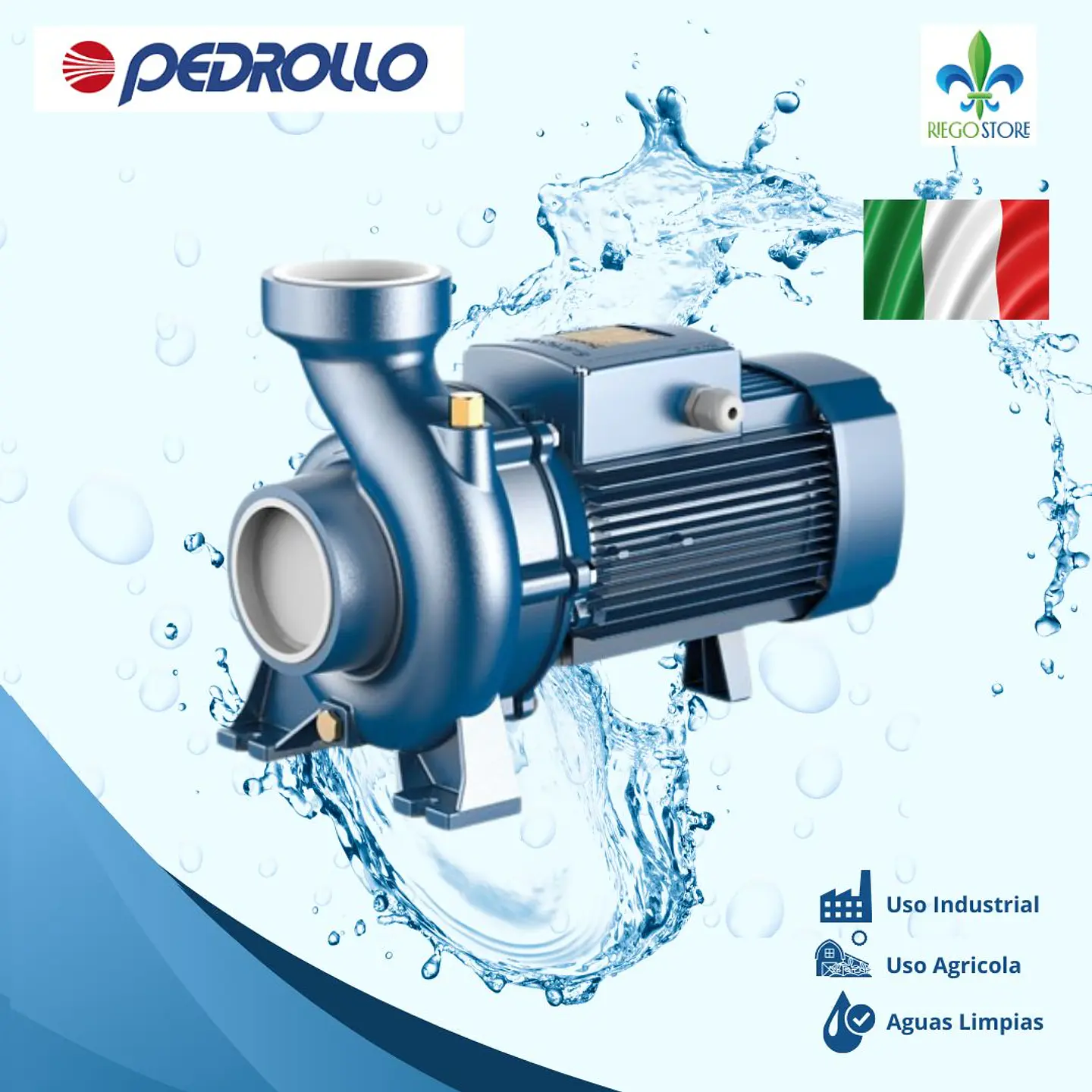 Bomba Caudal Alto HF30 A 10HP 380/660V - Pedrollo 1