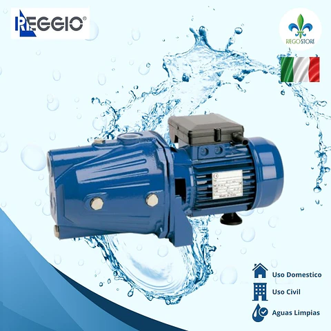 Bomba Centrifuga Tipo Jet SJ 100 1.0HP 220v - REGGIO