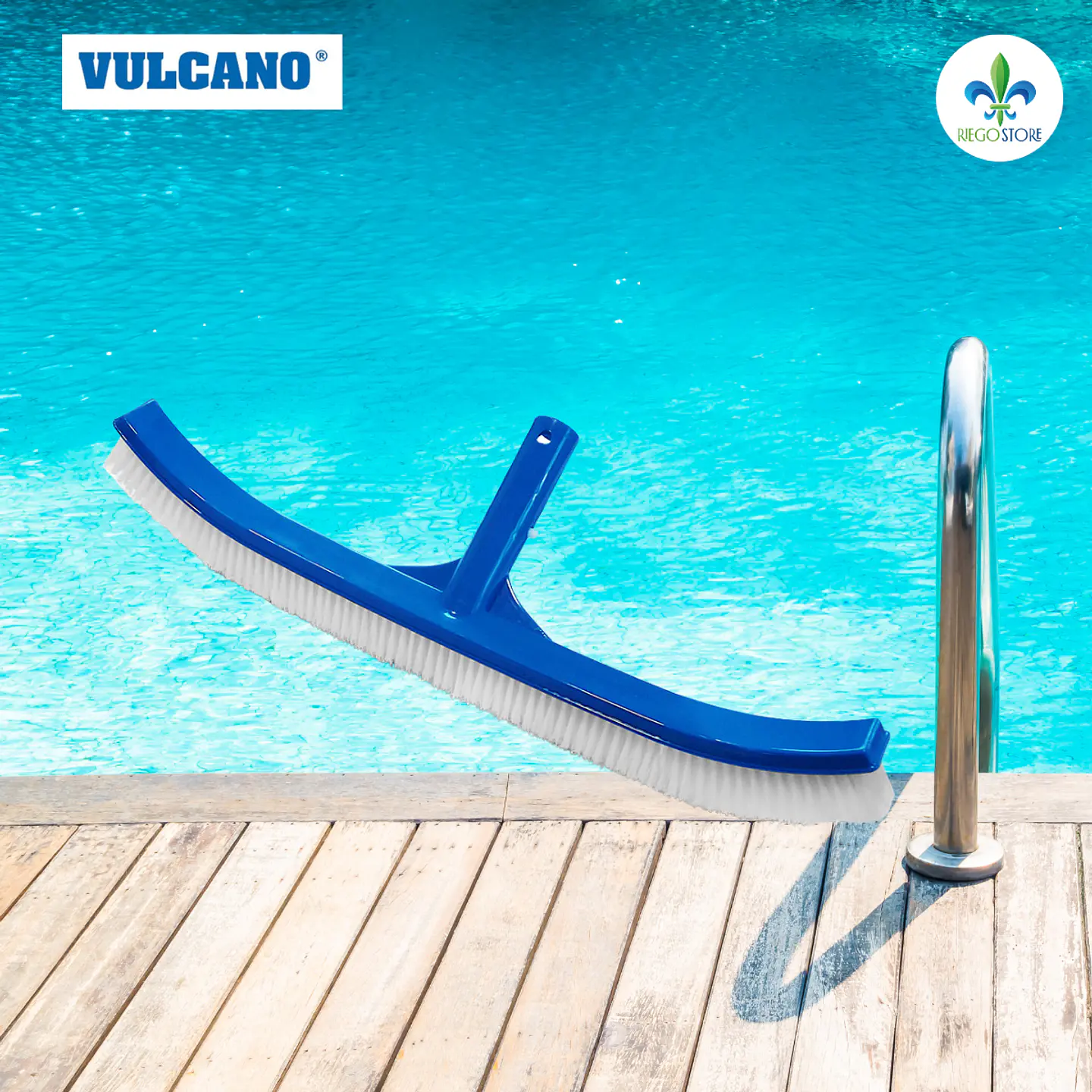 Cepillo Curvo Soporte plastico 46 cm Cerdas PP - Vulcano 1