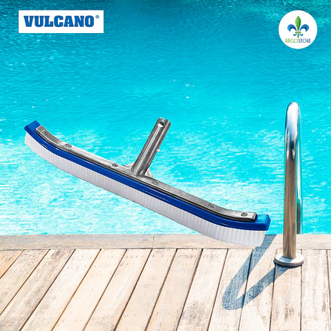 Cepillo Curvo Mango Alum 45 cm Cerdas Plasticas - Vulcano