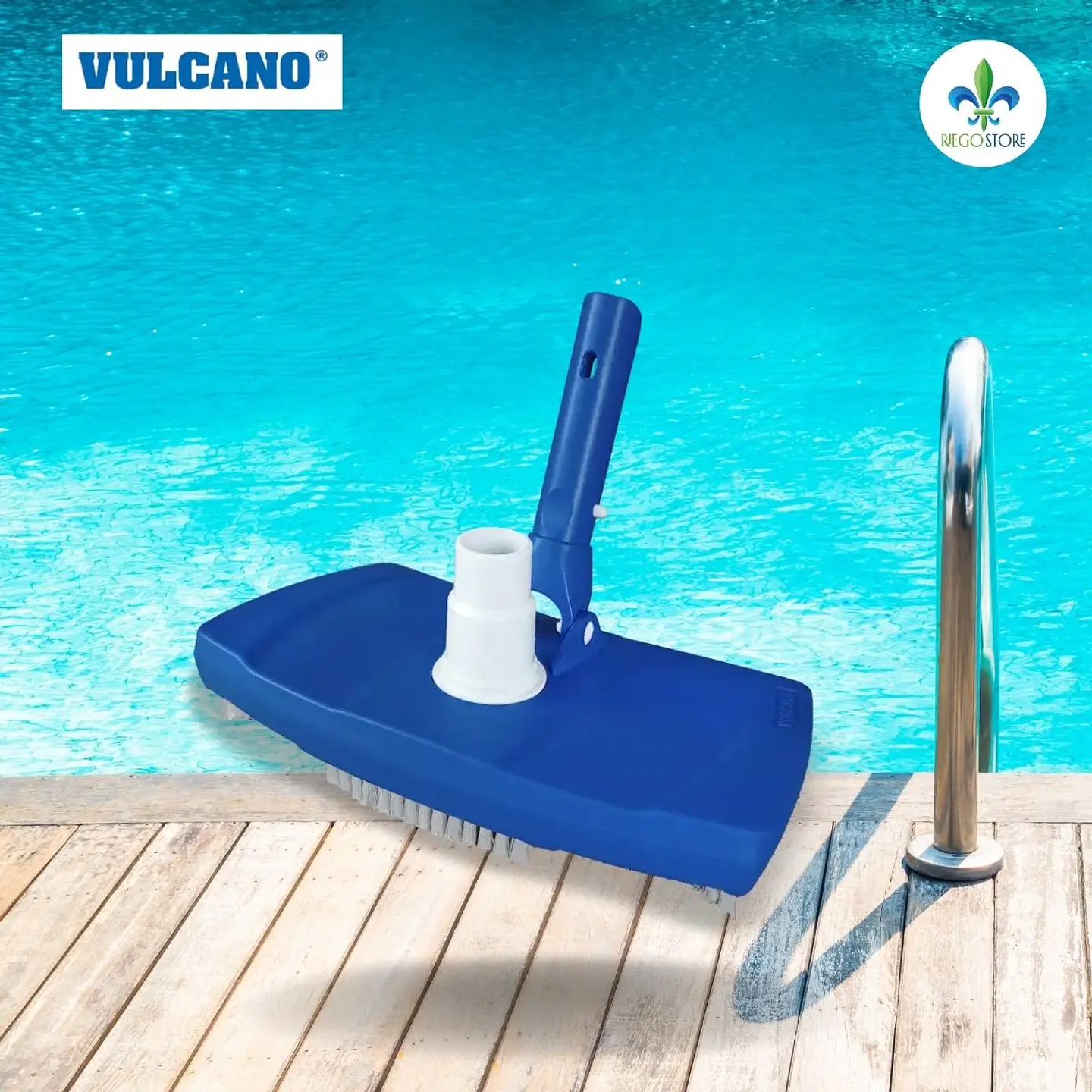 Limpiafondo Rectangular Con Cepillos de PP - Vulcano 1