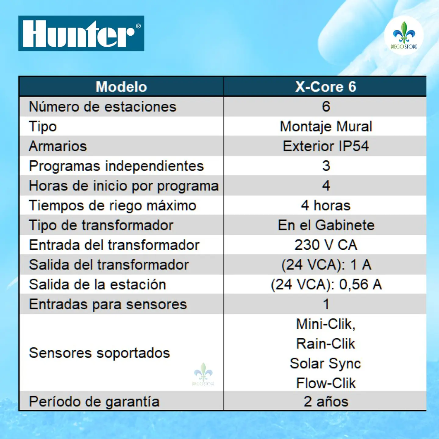 Programador Hunter X-Core 6 Est. Exterior 3