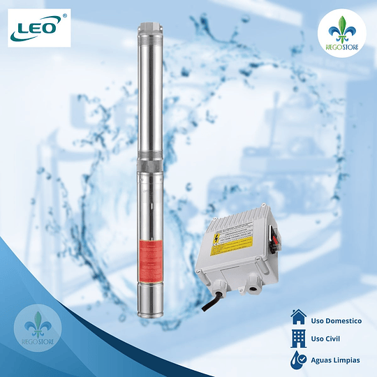 Bomba Pozo Profundo 3XRm 2/21-0.55 - 0.75 HP 220v - LEO