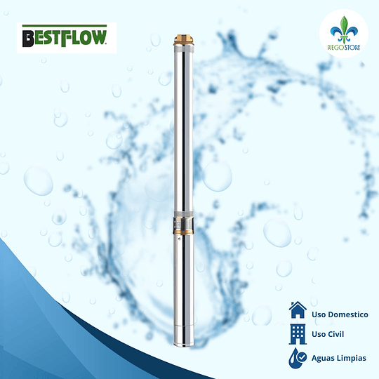 Bomba  Pozo SUSE 3 3/31 1.5 hp 40 m cable - Bestflow