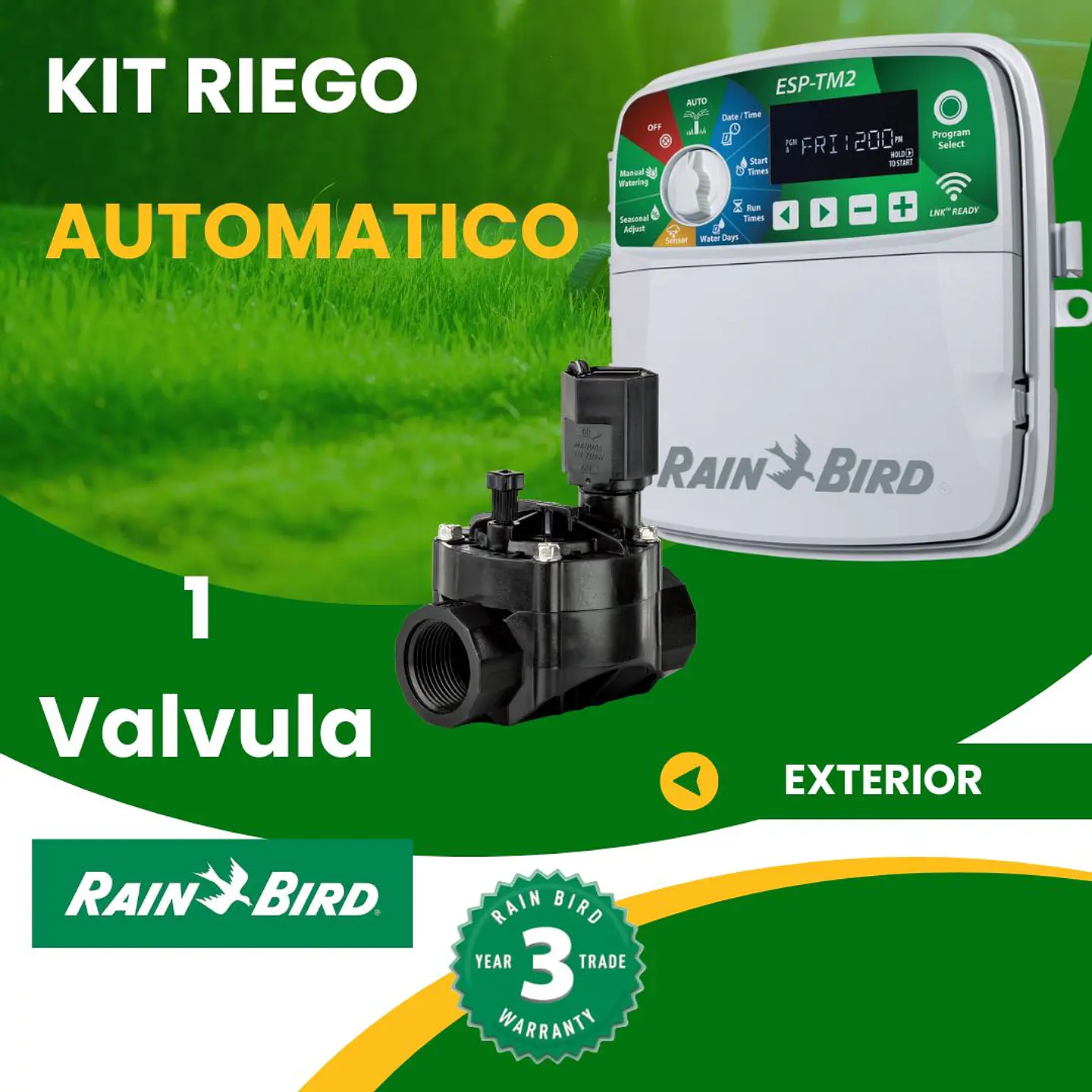 Kit Riego Automatico TM2 6 Zonas (exterior) - Rain Bird 7