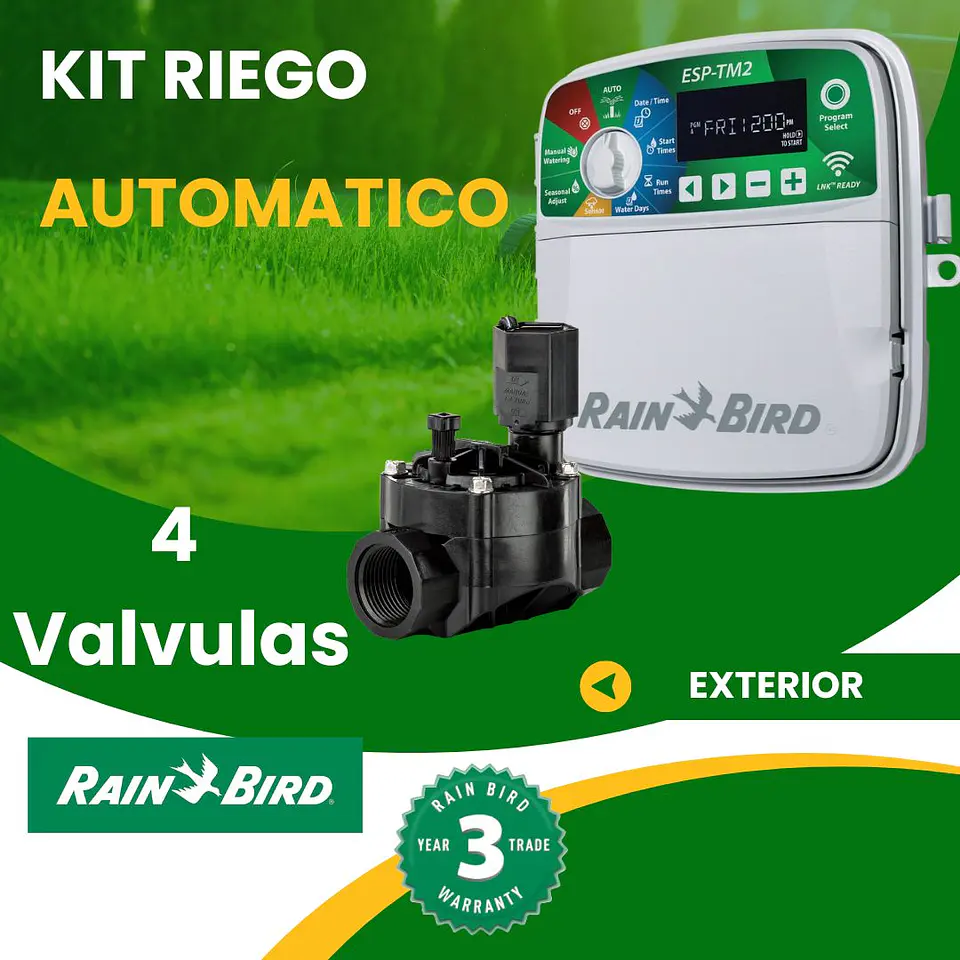 Kit Riego Automatico TM2 6 Zonas (exterior) - Rain Bird 9