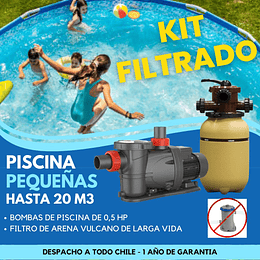 Kit Filtrado Piscina Estructural 