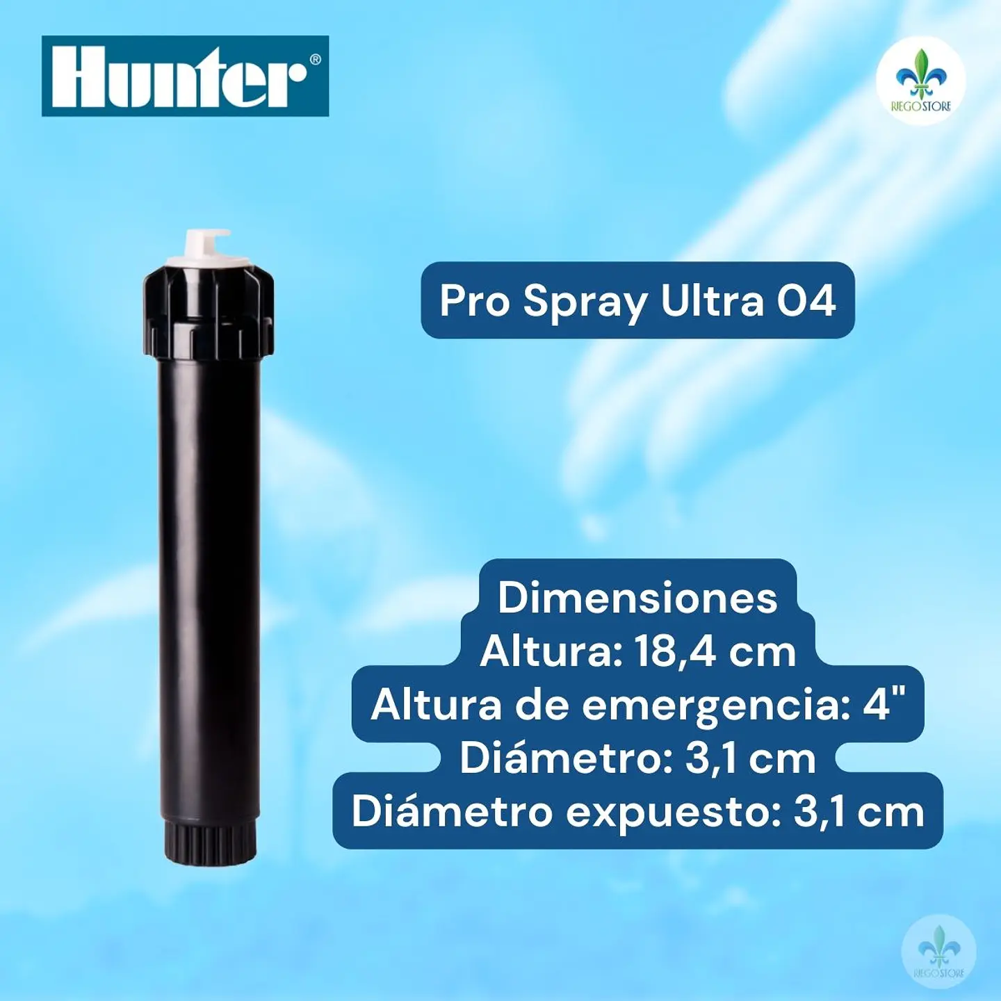 Cuerpo PopUp Pro Spray Ultra 04 con MP 1000-90 - Hunter 3