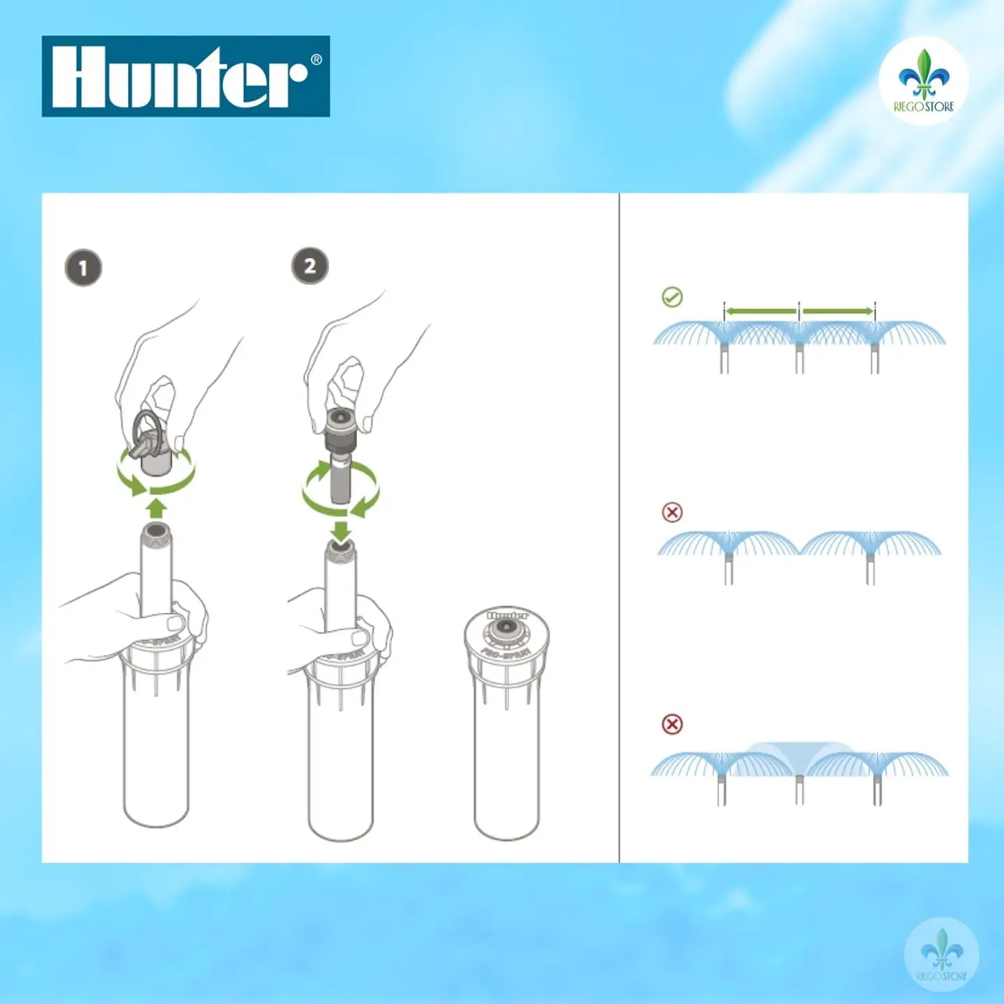 Cuerpo PopUp Pro Spray Ultra 04 con MP 1000-360 - Hunter 6