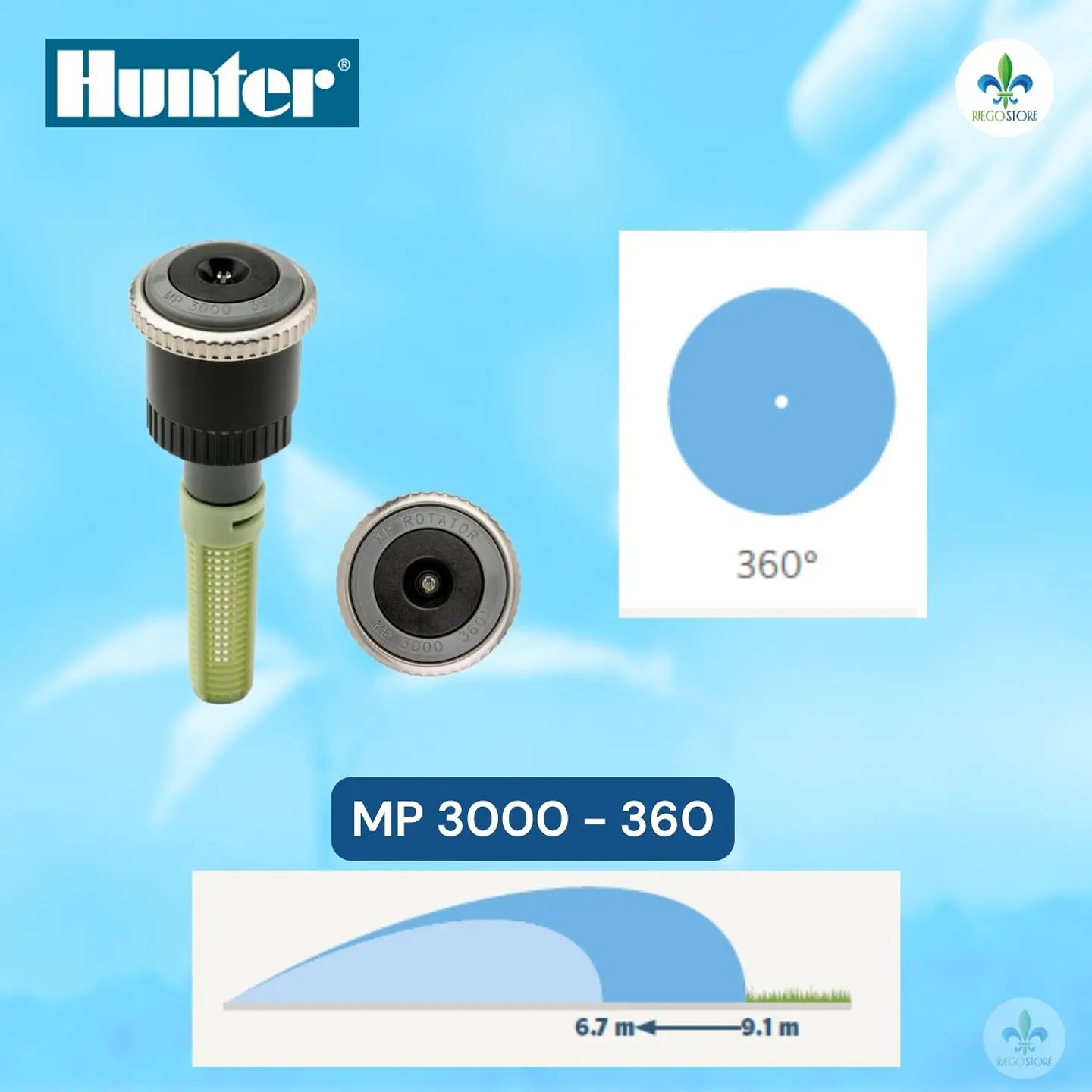 Cuerpo PopUp Pro Spray Ultra 04 con MP 3000-360 - Hunter 4