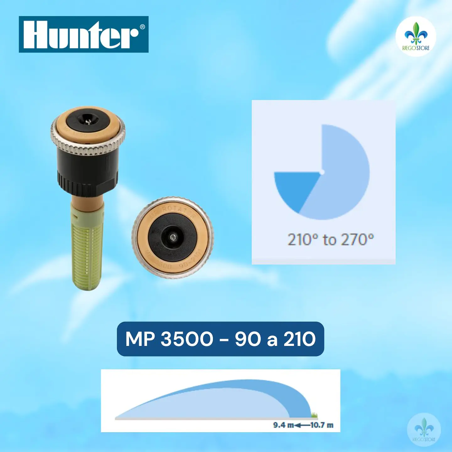 Cuerpo PopUp Pro Spray Ultra 04 con MP 3500-90 - Hunter 4