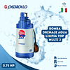 Bomba Drenaje Agua Limpia Top Multi 2 - 0.75 HP - Pedrollo