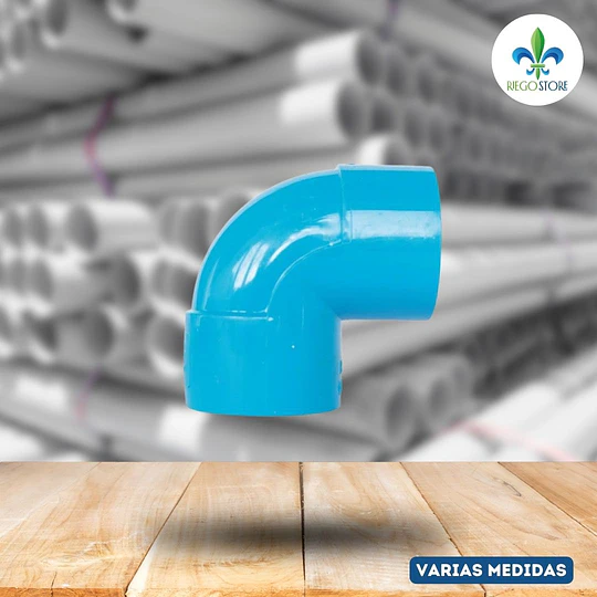 Codo PVC Hidraulico 90 grados Soldar PN 10