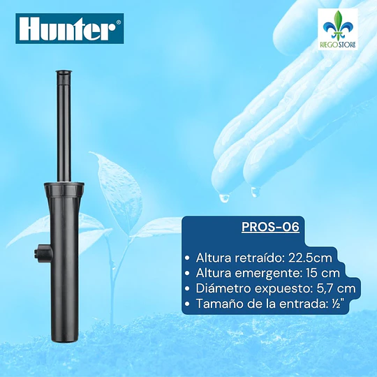 Cuerpo POP-UP Pro-Spray 06 - Salida Lateral 15 CM  1/2