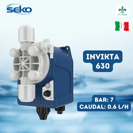 Bomba Dosificadora INVIKTA 630 7 Bar - 0.6 l/h 220v - SEKO