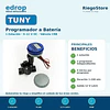 PROGRAMADOR TUNY A BATERIA 1 EST 9-12 VOLT DC CON VÁLVULA CRB - EDROP