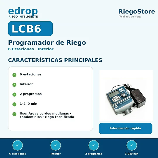 PROGRAMADOR LCB 6 EST - INTERIOR - EDROP