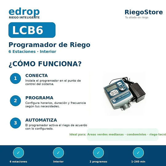 PROGRAMADOR LCB 6 EST - INTERIOR - EDROP