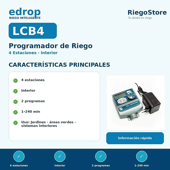 PROGRAMADOR LCB 4 EST - INTERIOR - EDROP