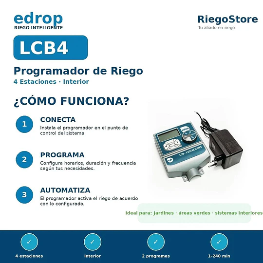 PROGRAMADOR LCB 4 EST - INTERIOR - EDROP