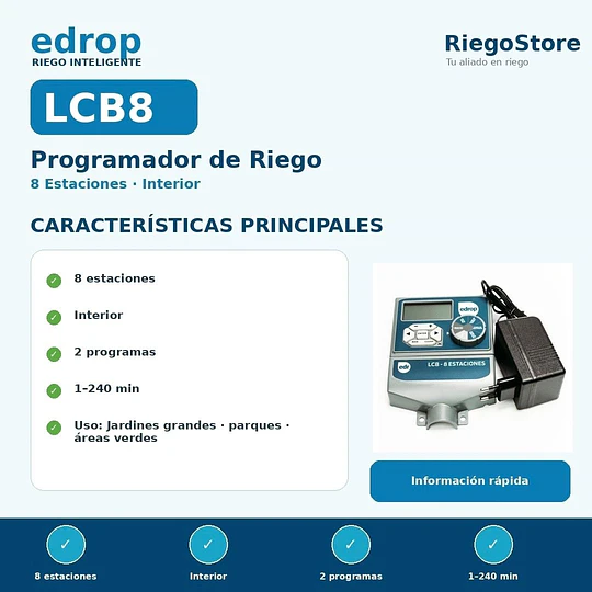 PROGRAMADOR LCB 8 EST - INTERIOR - EDROP