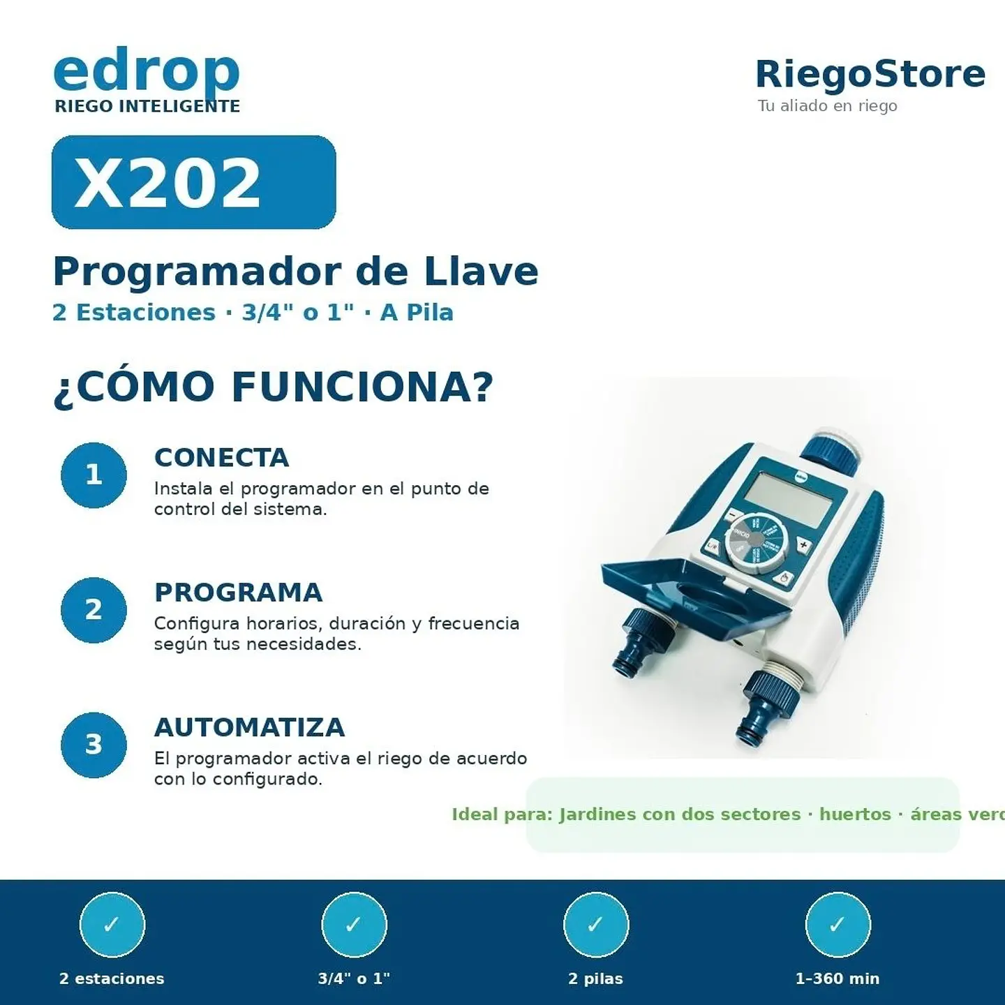 Programador Llave EDROP X2 2 Est. 3