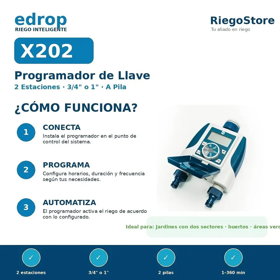 Programador Llave EDROP X2 2 Est. 3