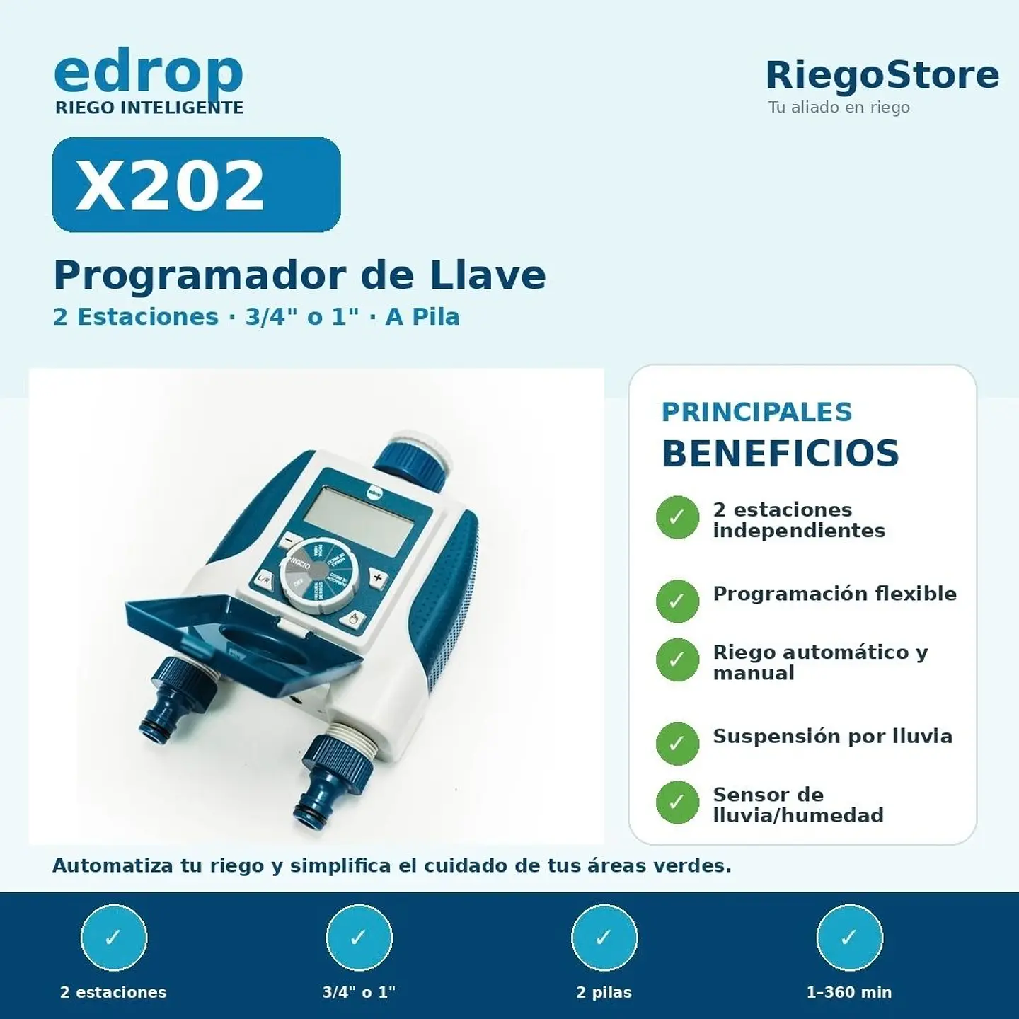 Programador Llave EDROP X2 2 Est. 5
