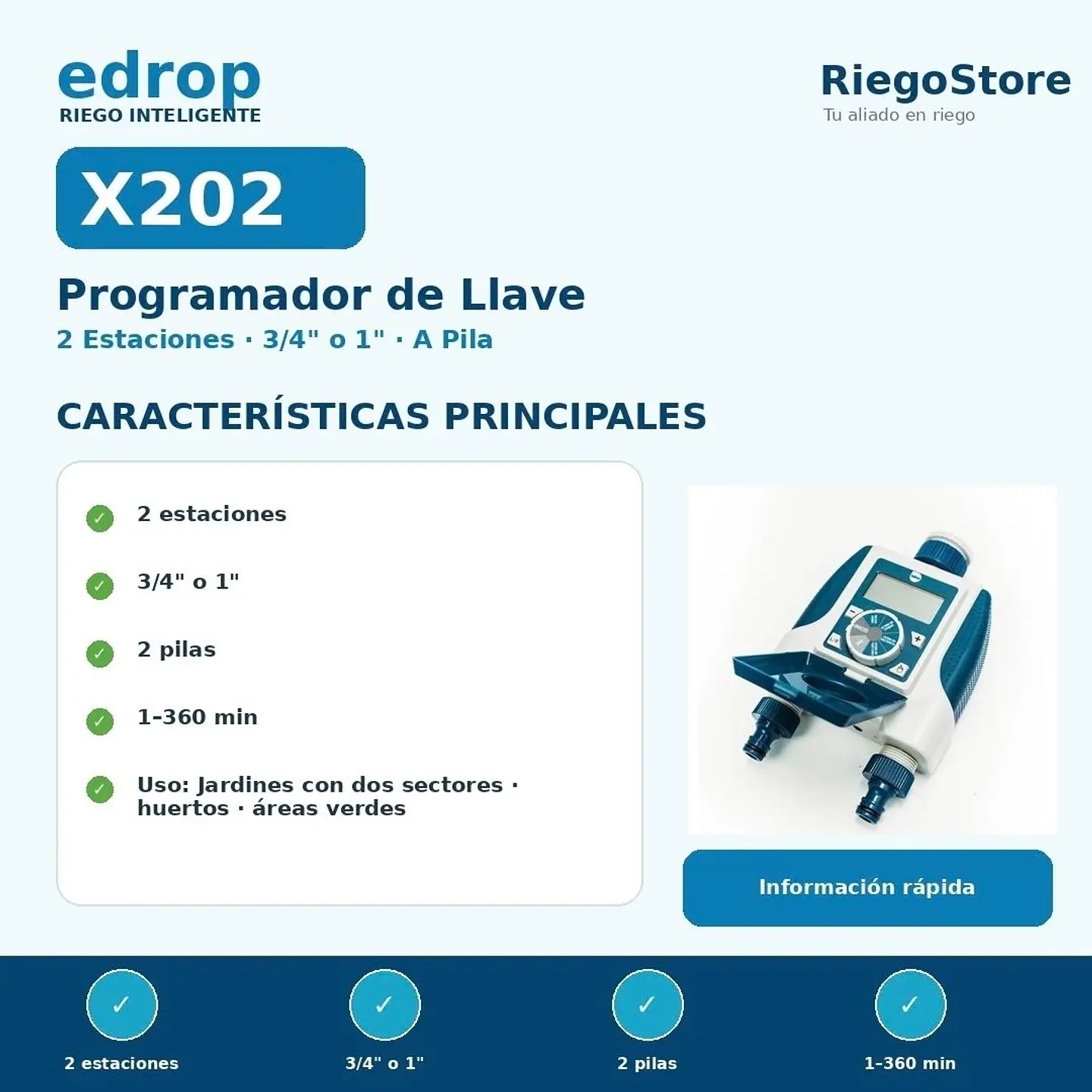 Programador Llave EDROP X2 2 Est. 4