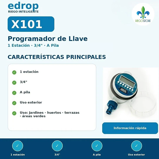 Programador de Llave EDROP X101 3/4