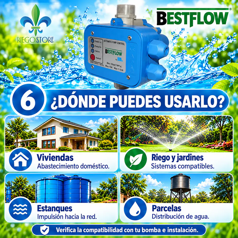 Controlador Elec. Presion AutoPump 1.5 HP - BestFlow 7