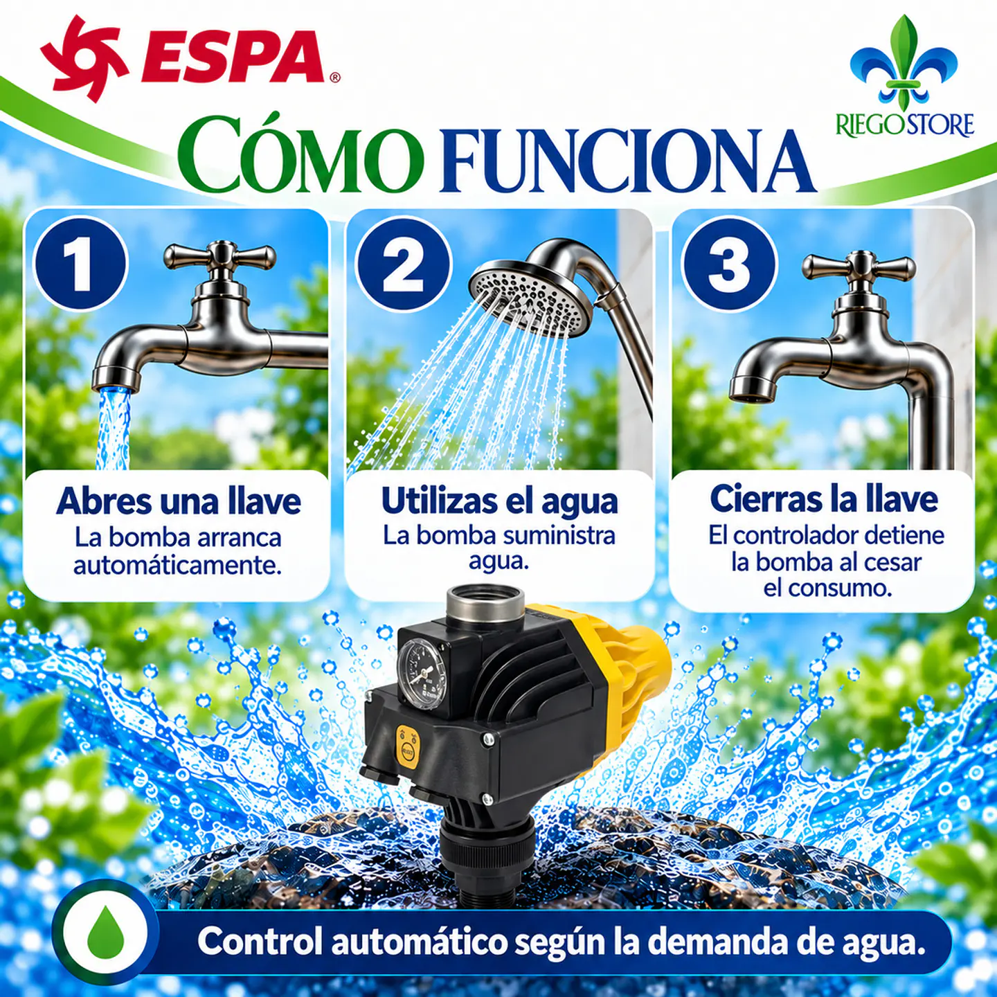 Controlador Elec. Presion Pressdrive 05 2 HP - ESPA 6