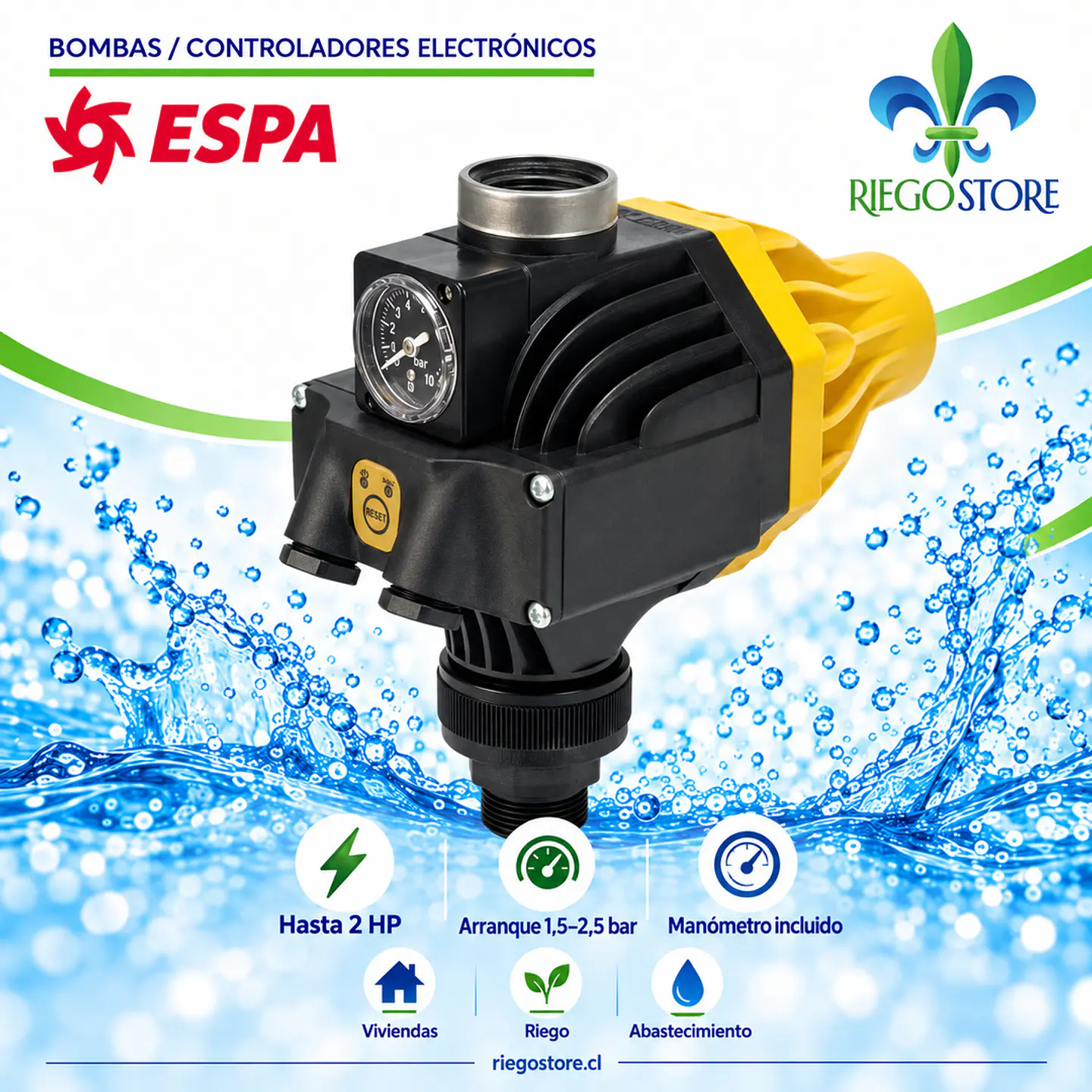 Controlador Elec. Presion Pressdrive 05 2 HP - ESPA 1