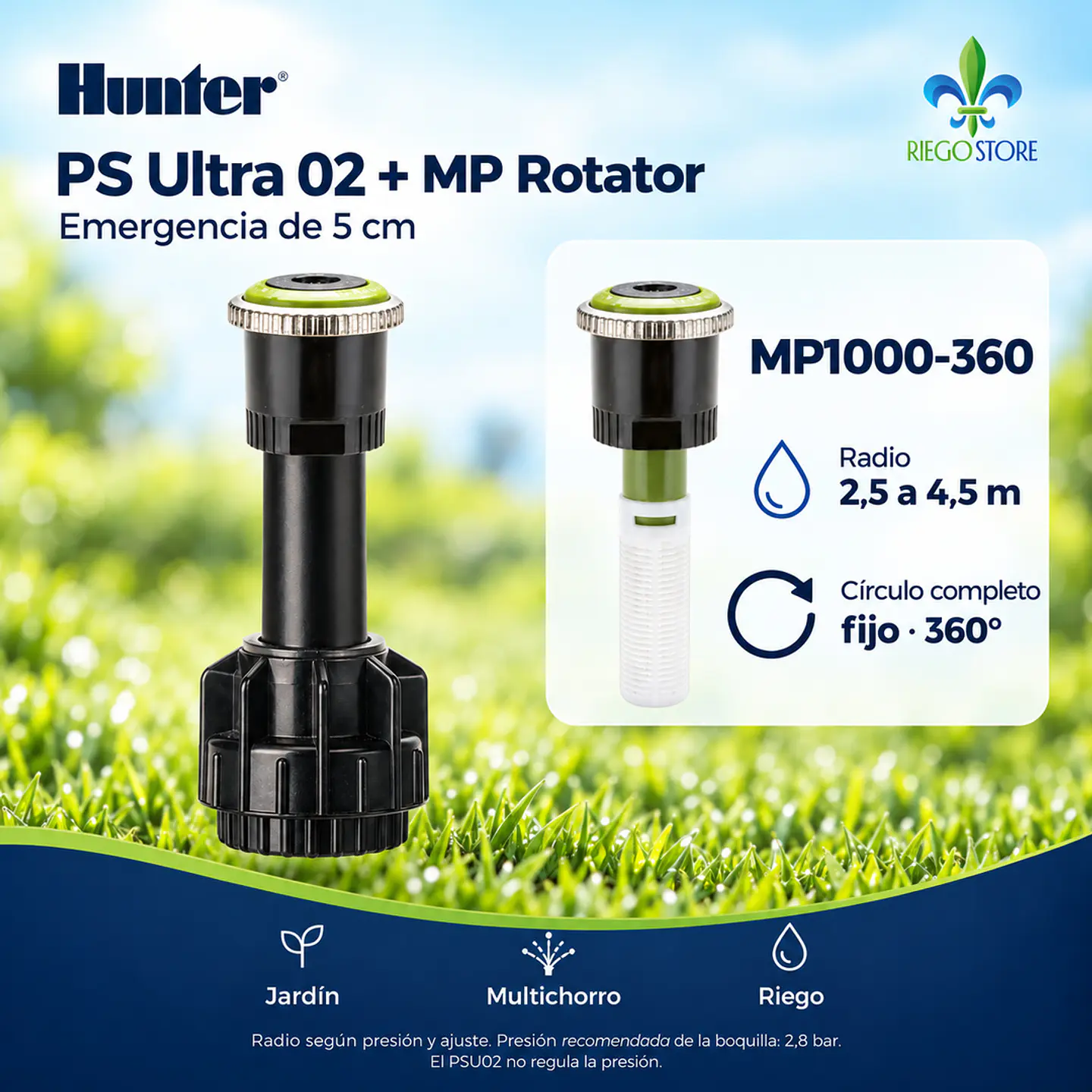 Cuerpo PopUp Pro Spray Ultra 02 con MP Rotator - Hunter 5