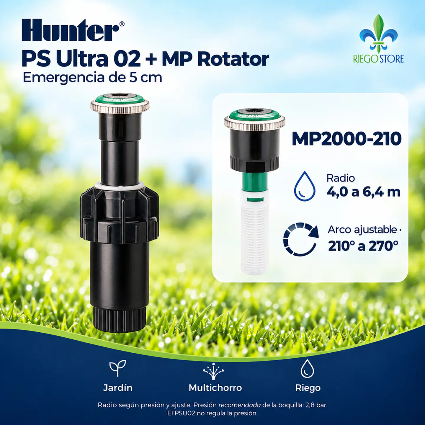 Cuerpo PopUp Pro Spray Ultra 02 con MP Rotator - Hunter 7