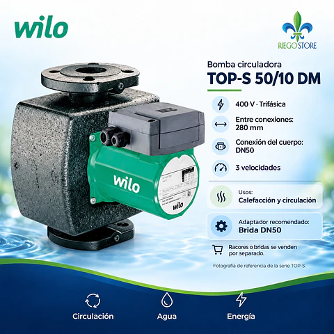 Bomba Circuladora TOP-S 50/10 DM PN10 DN50 - Wilo