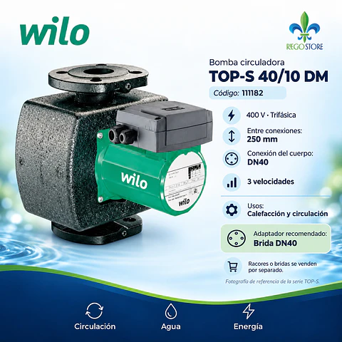 Bomba Circuladora TOP-S 40/10 DM PN10 DN40 - Wilo