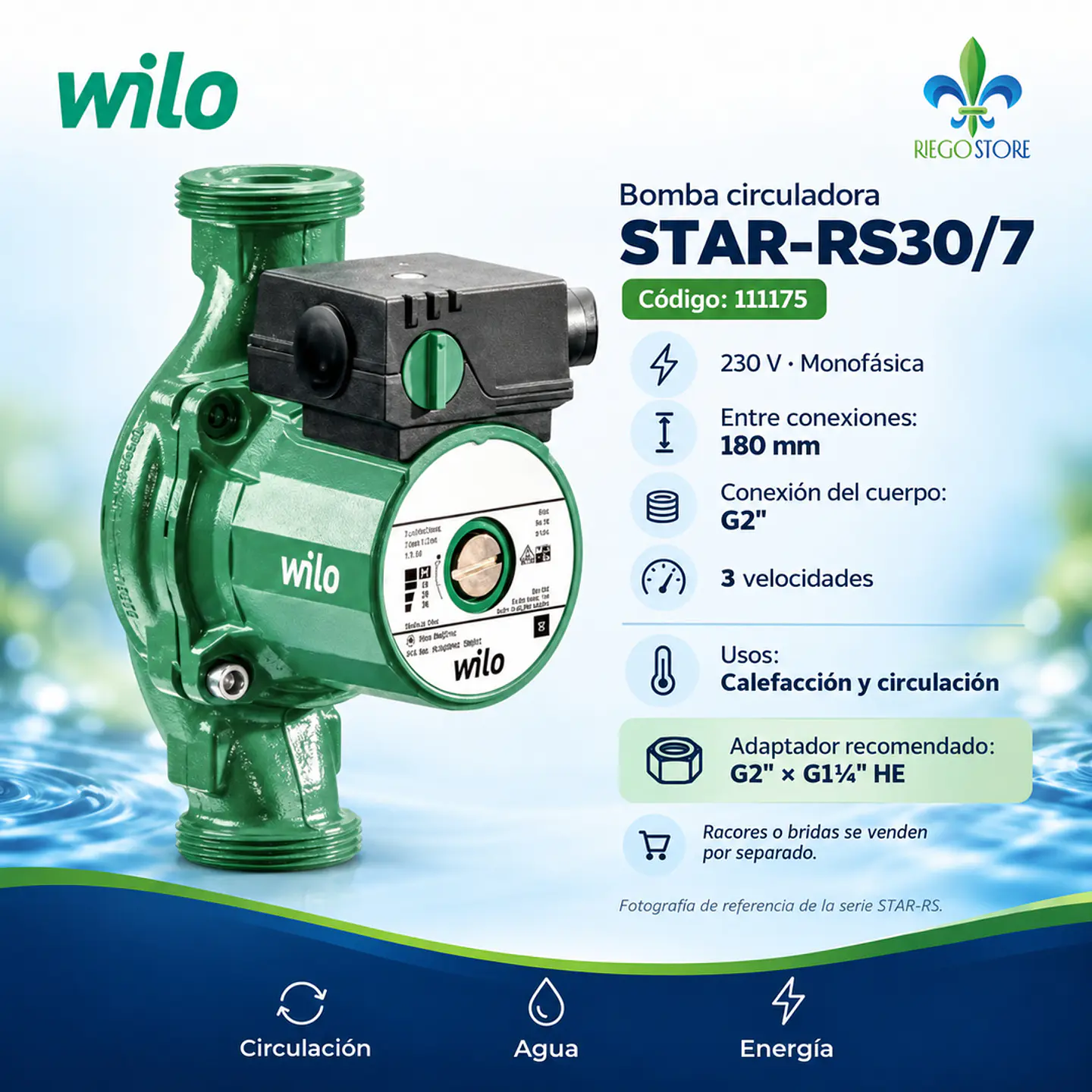 Bomba Circuladora STAR-RS30/7 1 1/4