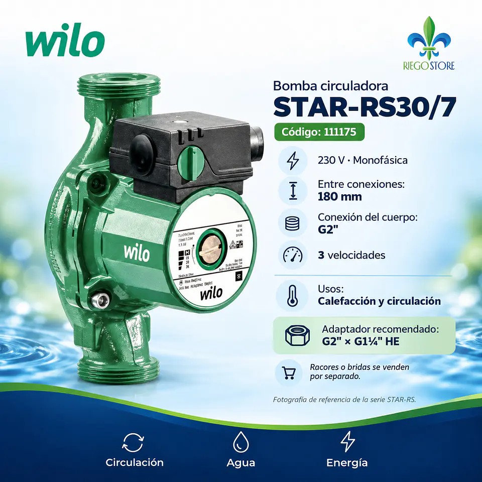 Bomba Circuladora STAR-RS30/7 1 1/4