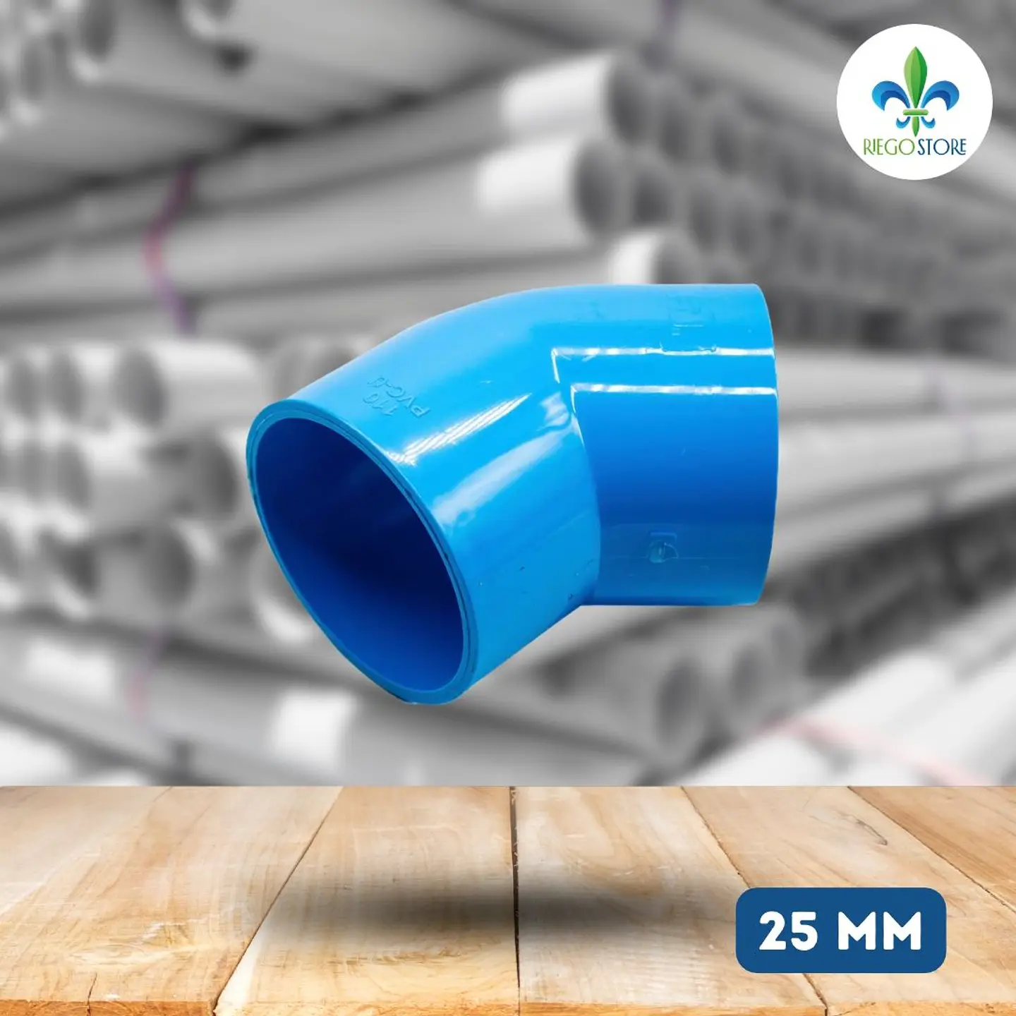 Codo PVC 45° Soldar PN 10 4