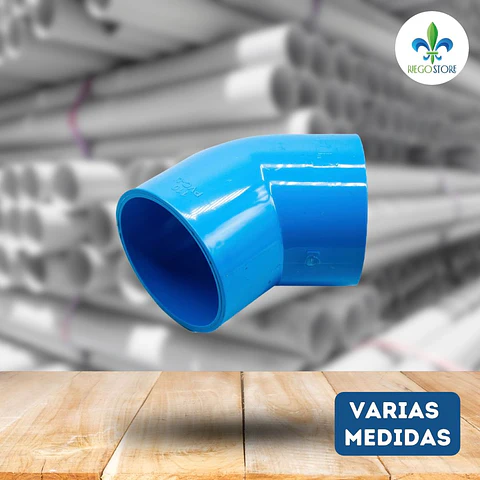Codo PVC 45° Soldar PN 10