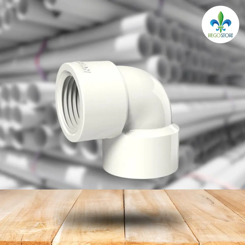 Codo Roscado PVC HI/HI PN10 2