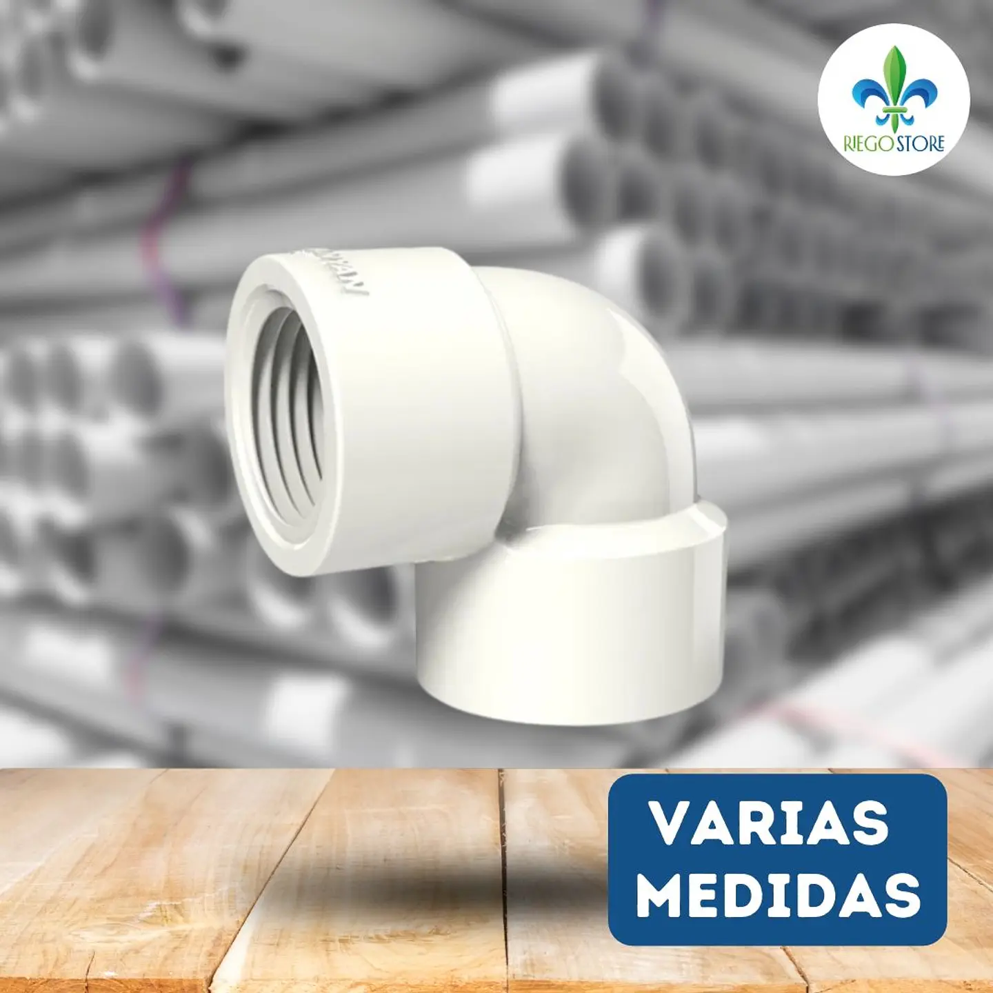 Codo Roscado PVC HI/HI PN10 1