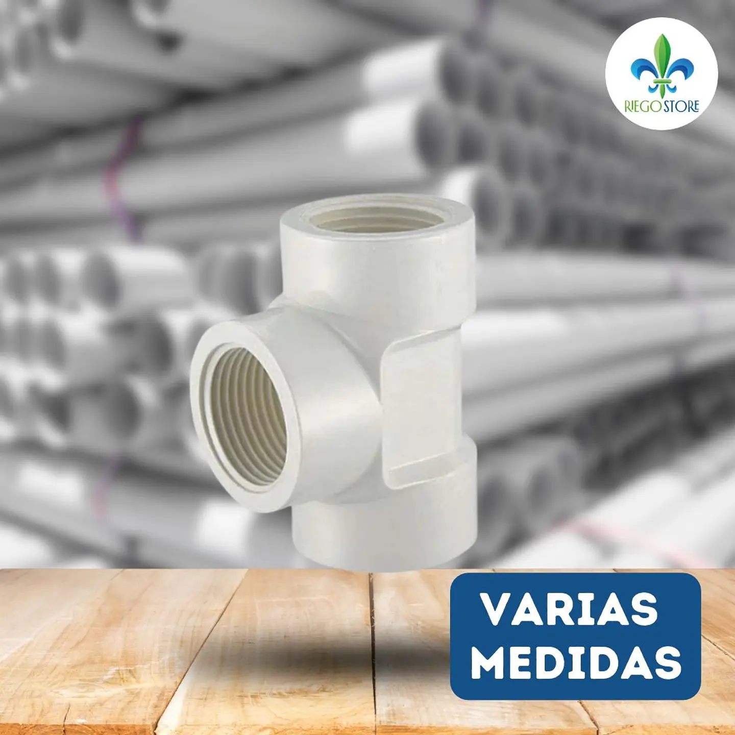 Tee Roscada PVC PN10 1