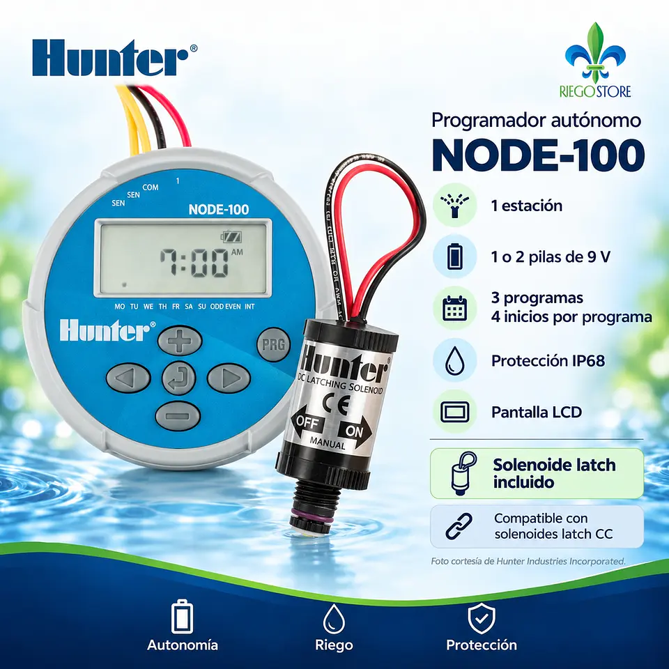 Programador Hunter NODE-100 1 Est. c/Solenoide 5